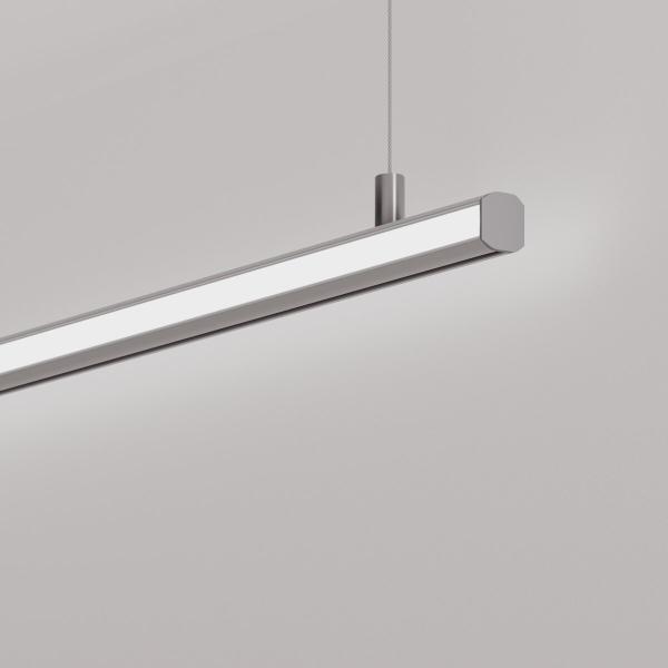 LED Lichtlösung für gebogene Pendelleuchten mit zwei Lichtaustritten